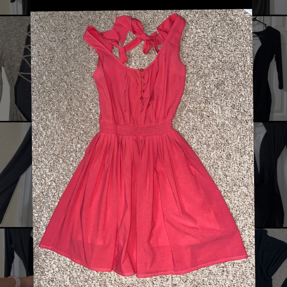 Coral dress